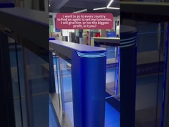 RIFD アクセス コントロール システム と 自動 高速 ゲート スイング バリア ターンスティル