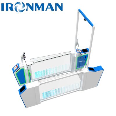 質  High-Security AB Interlocking Turnstile Door System - 3D Anti-Piggyback Access Control for Data Centers & Government Buildings 工場