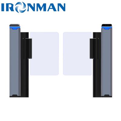 セキュリティ アクセス コントロール スイング ガラス ターンスティル ジム用の自動 ターンスティルのスピードゲート